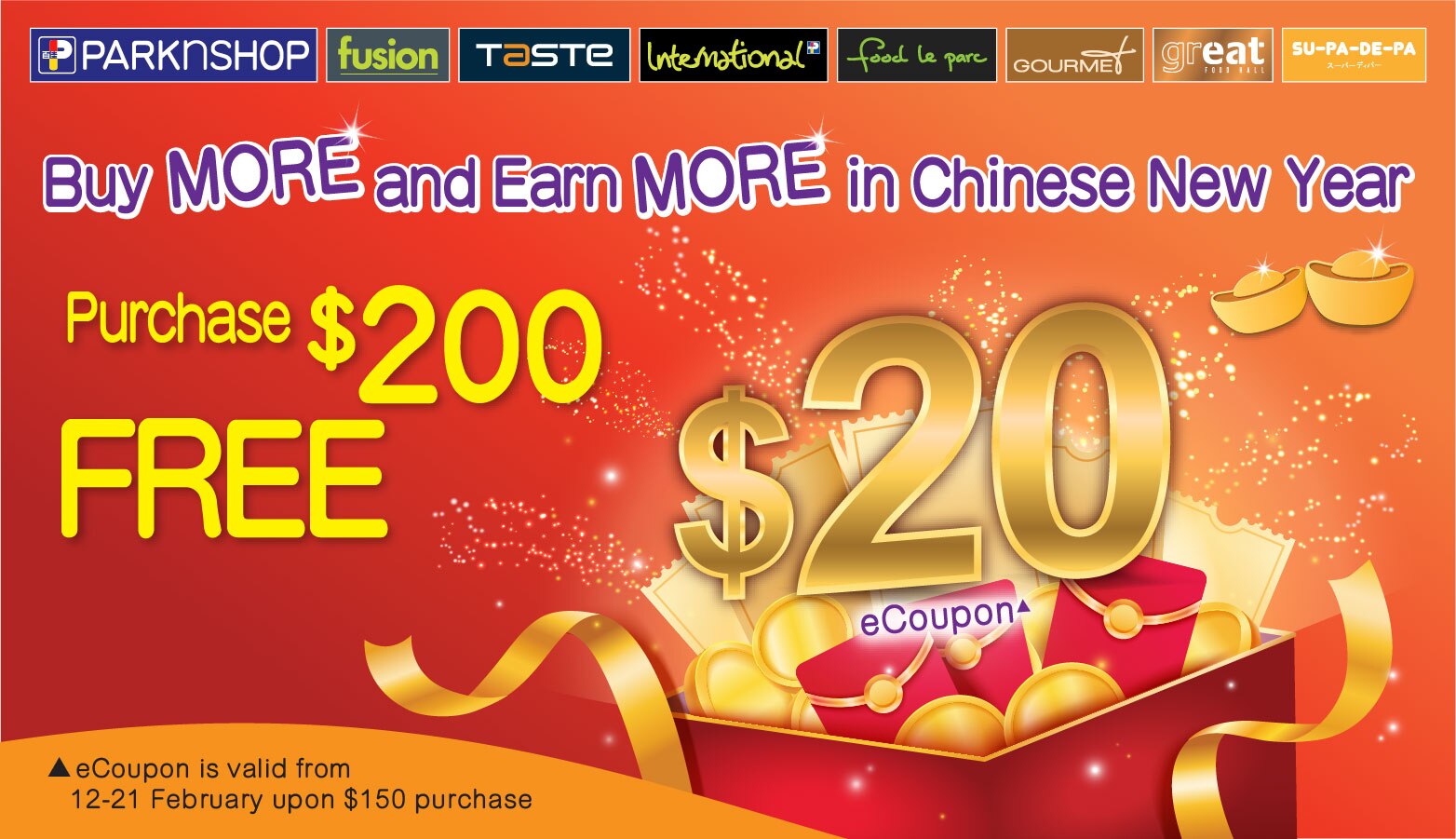 Members get eCoupon in Chinese New Year! MoneyBack Offer